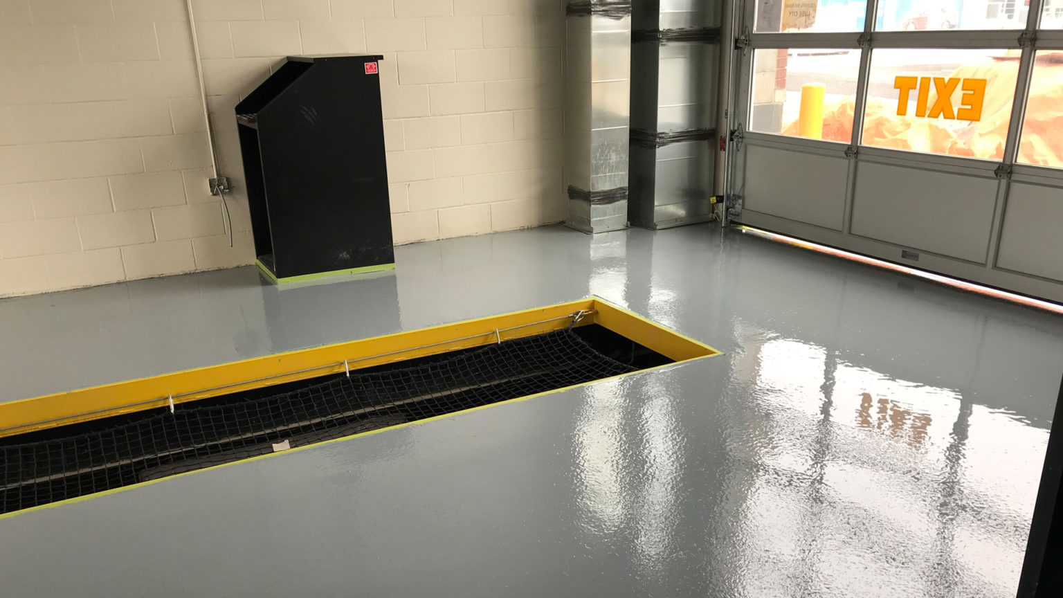 Drive through oil change shop floor coating News Garage Frontiers