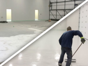 coating an industrial floor
