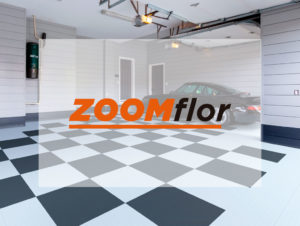 garage with zoomflor tiles