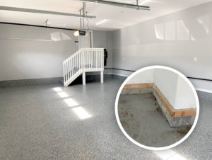 garage floor coating before and after