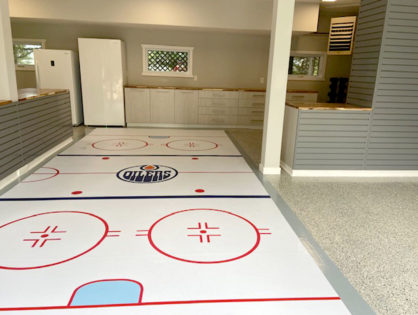 Completed Oilers Themed Garage