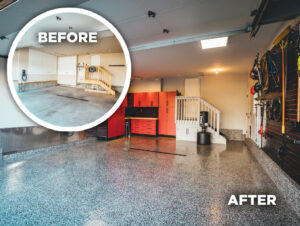 garage renovation before and after