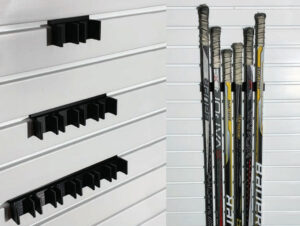garage hockey stick holder