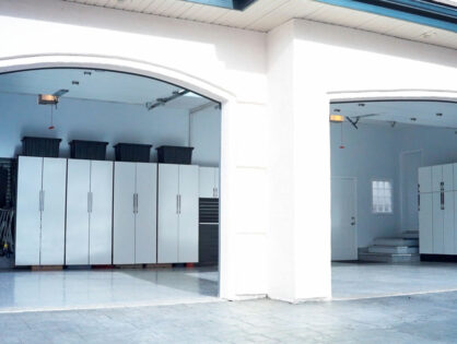 Black & White Garage Renovation: Epoxy Floors & Smart Storage